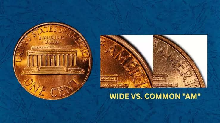 Close AM vs Wide AM spacing on 1990s Lincoln cent reverse